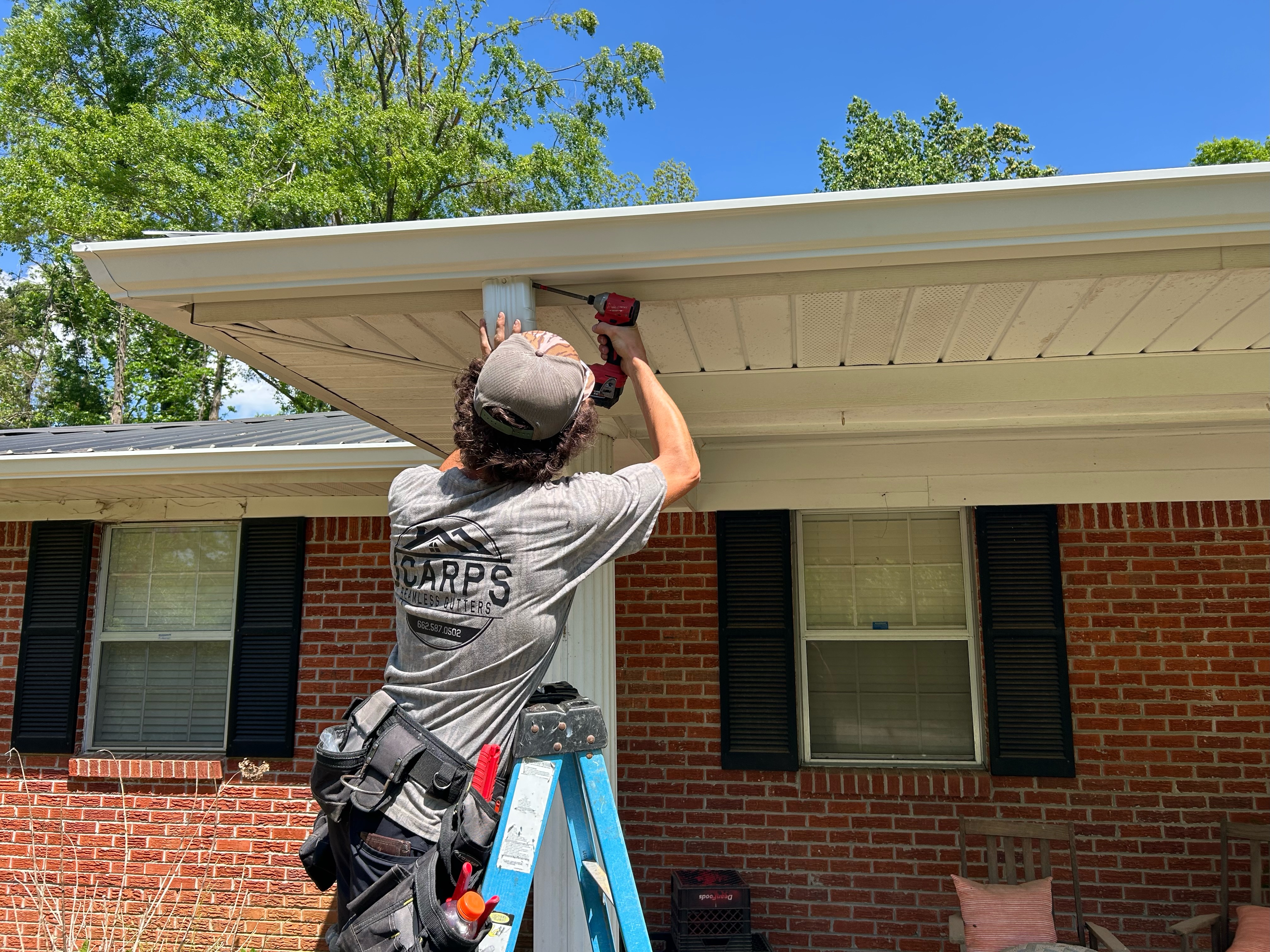JCarps Seamless Gutters custom gutter solutions in Ripley, Mississippi